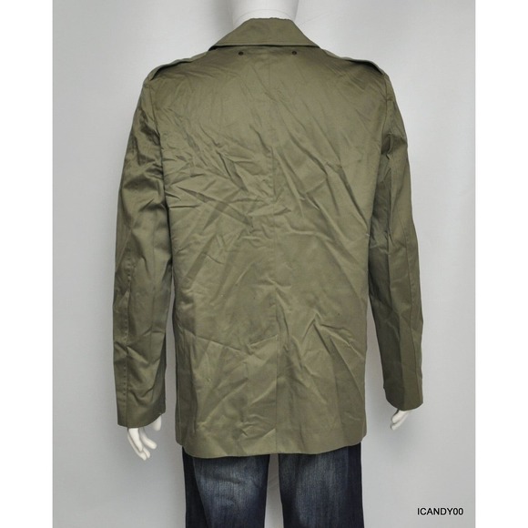 Marc Jacobs Men's Cotton Twill Coat Jacket M2111504 Moore Green L Nwt $598 - Picture 6 of 10